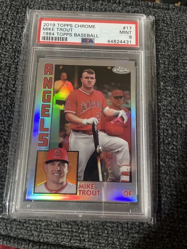 MIKE TROUT 2019 Topps Chrome 1984 #17 PSA 9 MINT Los Angeles Angels