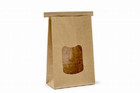Kraft Tin Tie 1Kg (2lb) Poly Lined Bags With Window Food Suitable 10 25 45 100