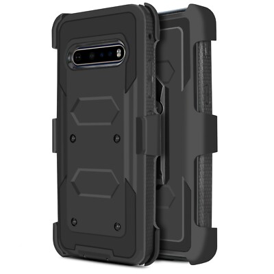For LG V60 ThinQ 5G Holster Case Armor Belt Clip Kickstand Phone Cover + Screen