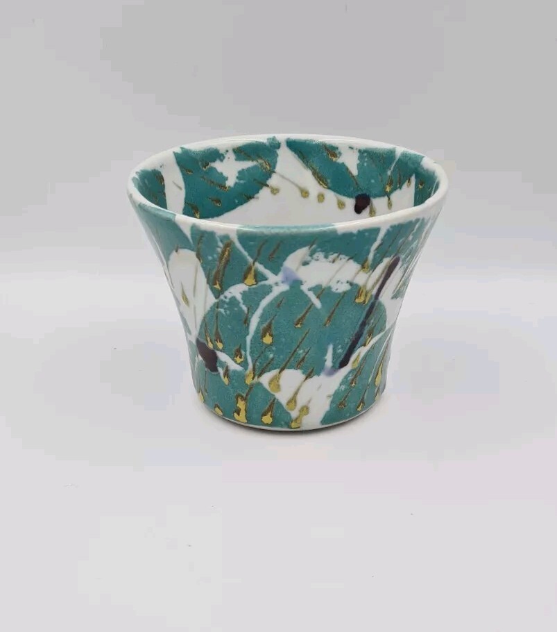 Janice Tchalenko Dartington Pottery Stoneware Plant Pot Umbrella