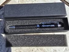 Snap-on Tools Black Carbon Fiber Ink Pen - Stylus End for Touch Screens - New