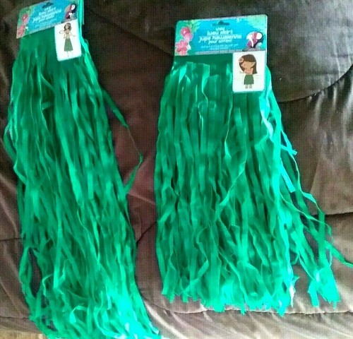GREEN GRASS SKIRT LUAU COSTUMES Choose 1  ADULT or  CHILD  - Bild 4 von 8