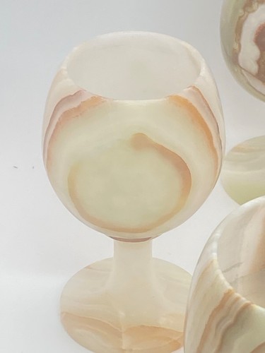 Juego de 6 copas de ónix - Imagen 3 de 8