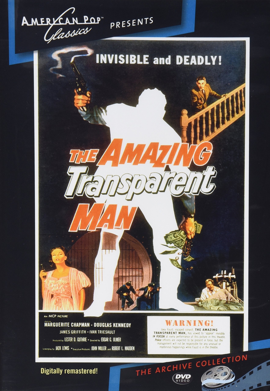Amazing Transparent Man (DVD) Douglas Kennedy James Griffith