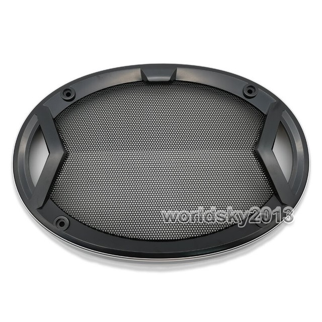 1x 4"/5"/6"/6.5"/6x9" inch Car Speaker Cover Decorative Circle Metal