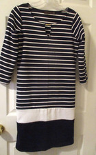 The Limited~Ladies~Knit~Black & White Striped Dress~Size XS