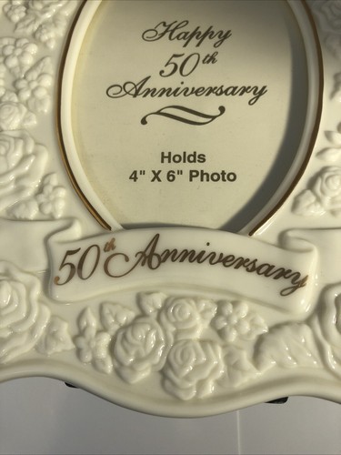 50th Anniversary Picture Frame San Francisco Music Box Company For 4”x6” Photo - Picture 6 of 6