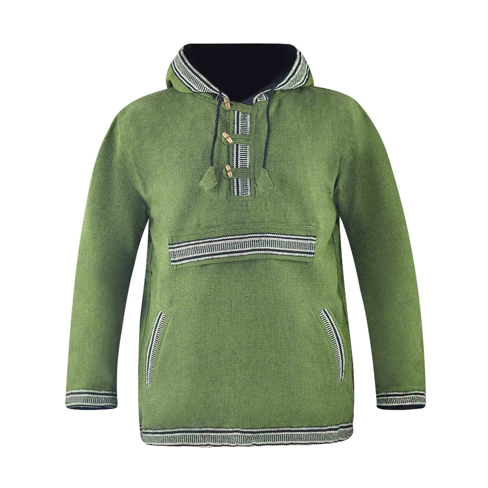 SACAI Baja Felpa con Cappuccio Vintage Pullover Donna e Vintage Pullover Uomo Cotone Hippie