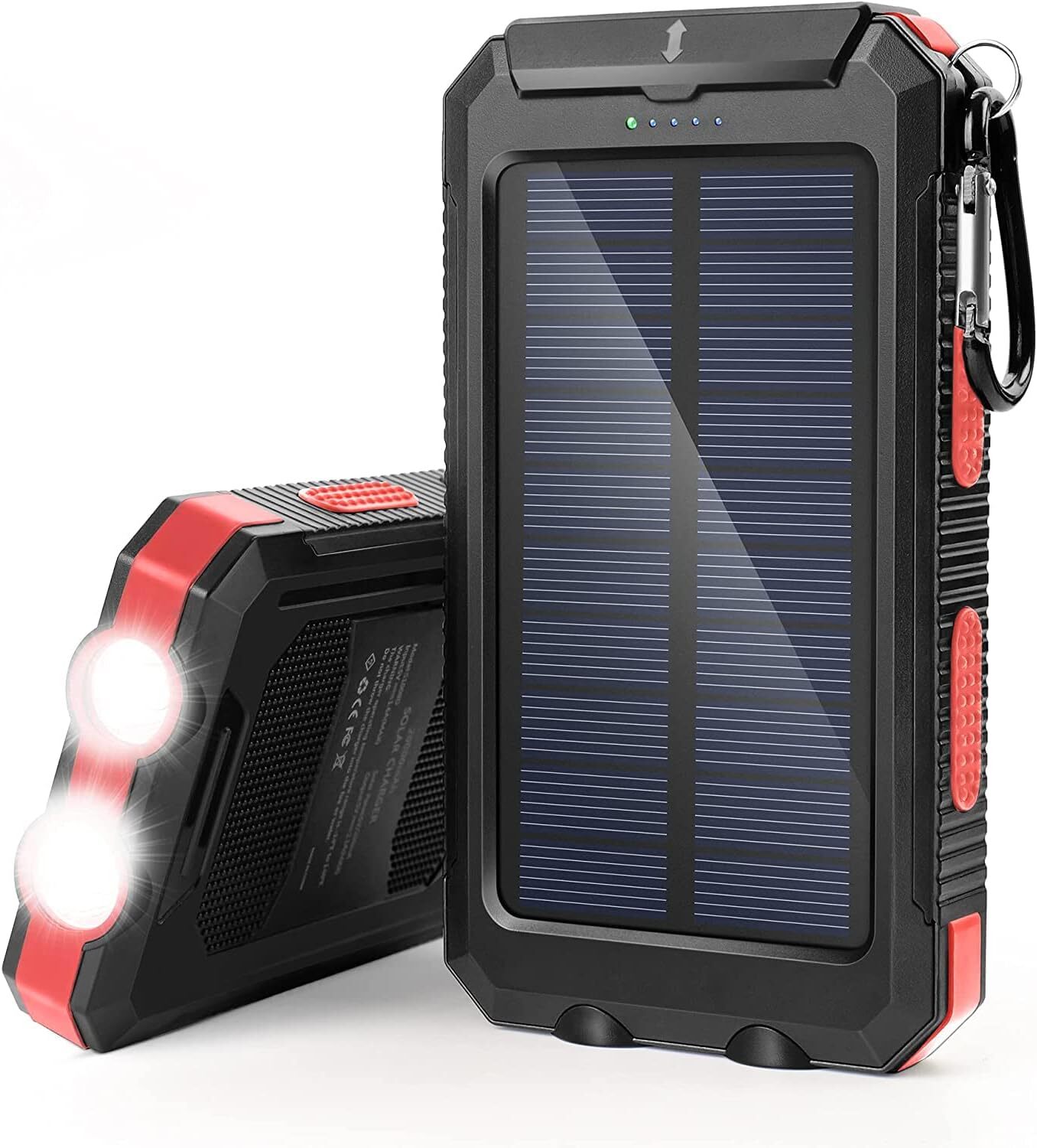 2025 Super 10000mAh Solar Power Bank USB Portable Charger for Phones
