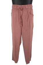 Cuddl Duds Comfortwear Length Jogger Pants Walnut Heather