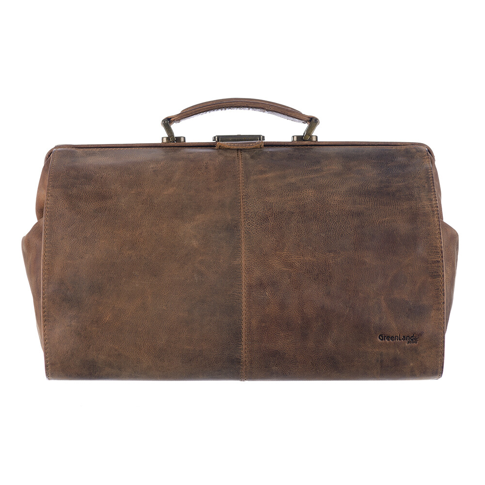 Groenlandia Montenegro Doc Bag de cuero bolsa de médico bolsa de viaje 2901