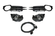 Original Kufatec Nebelscheinwerfer + Gitter + Kabelbaum SET für Audi A3 8P 2009-