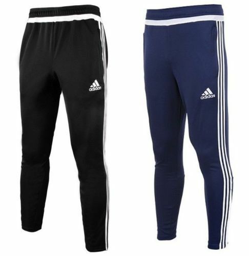 Men's Adidas Tiro Joggers Tracksuit Jogging Bottoms Track Pants Black & Navy  - Picture 1 of 3