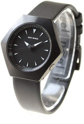 ISSEY MIYAKE Wrist Watch Roku Konstantin Grcic NYAM004 Black Leather Japan New