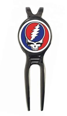 The Grateful Dead Golf Ball Marker w/ Black Nickel Divot Tool Gift