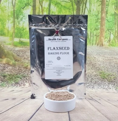 Flaxseed Baking Flour 450g - Health Embassy - Fine Linseed Flour - 100% Natural