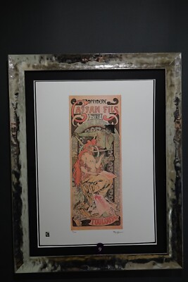 Alphonse Mucha Lithographie Größe 50 x 70 cm ! Sign , Limitiert, Nassstempel