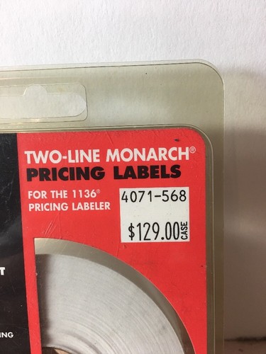 Monarch Modell 1136 Preismarker Etiketten plus extra orange Rolle - Bild 4 von 9
