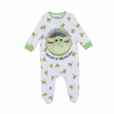 Disney Star Wars Mandalorian The Child Baby Sleeper Pajamas Boys Girls NWT