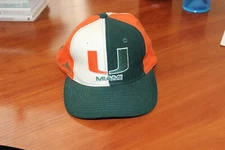 Vintage Rare 1990's MIAMI HURRICANES Snapback Hat Apex One