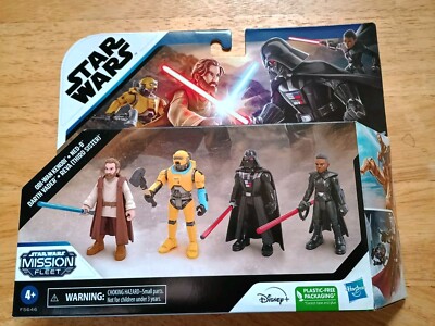 Star Wars Mission Fleet Figure 4 PK, Obi Wan Kenobi, Reva,Darth Vader, Ned-8 NEW