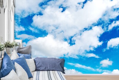 3D White Cloud Sky G1860 Wallpaper Wall Murals Removable Self-adhesive Honey