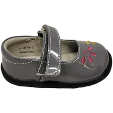 See Kai Run Mary Jane Ginny Baby Girl Size 4 Casual Sandals Grey And Mutlicolor