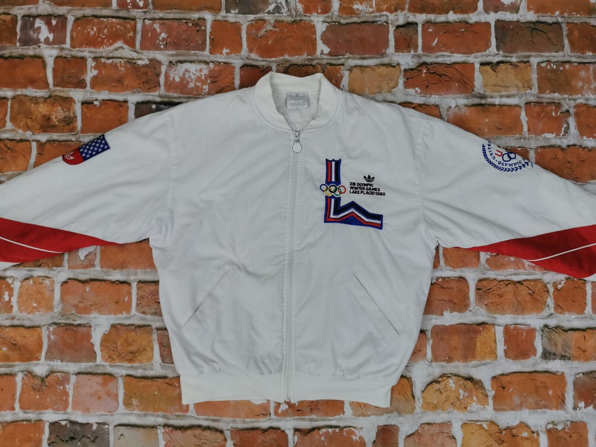 Adidas Olympia Vintage Jacket 1932 Lake Placid Winter USA Games