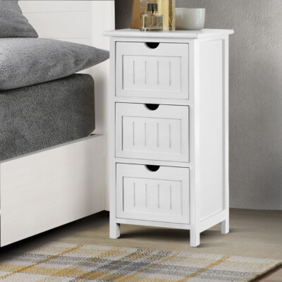 Bedside Table Storage cabinet Three drawers Lightweight Wall