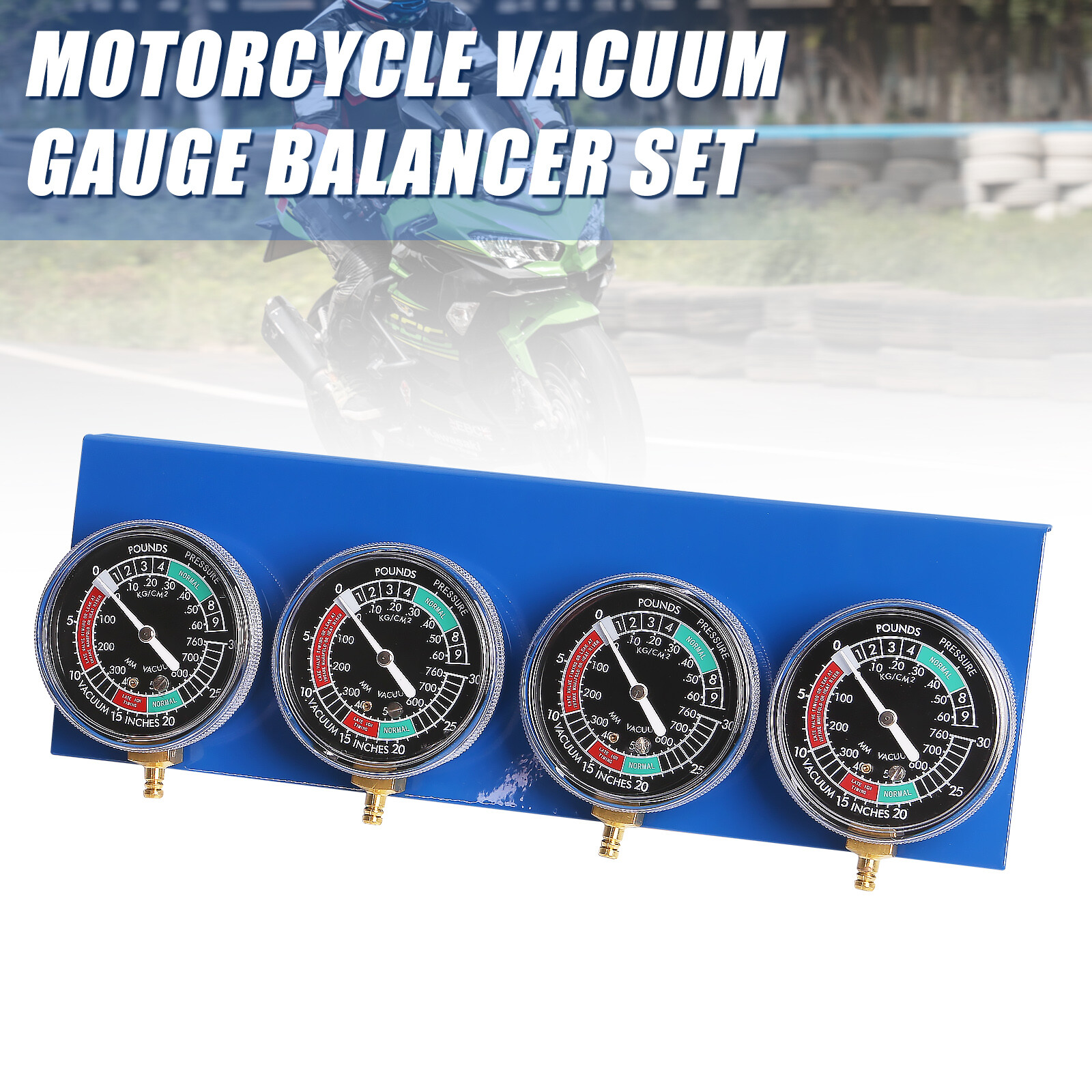 Motorcycle Carb Carburetor Vacuum Balancer Gauges Balancing 4 Cylinder