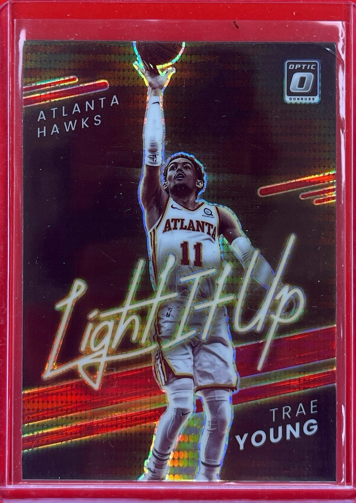 2021-22 Panini Donruss Optic - Light It Up Prizm #3 Trae Young SP