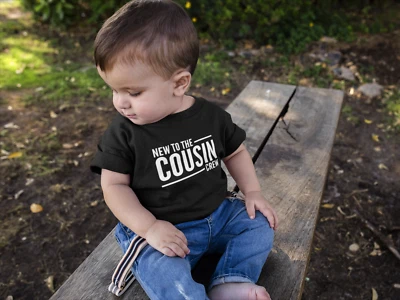 Neu To The Cousin Crew Kinder Unisex Baby Kleinkind T-Shirt
