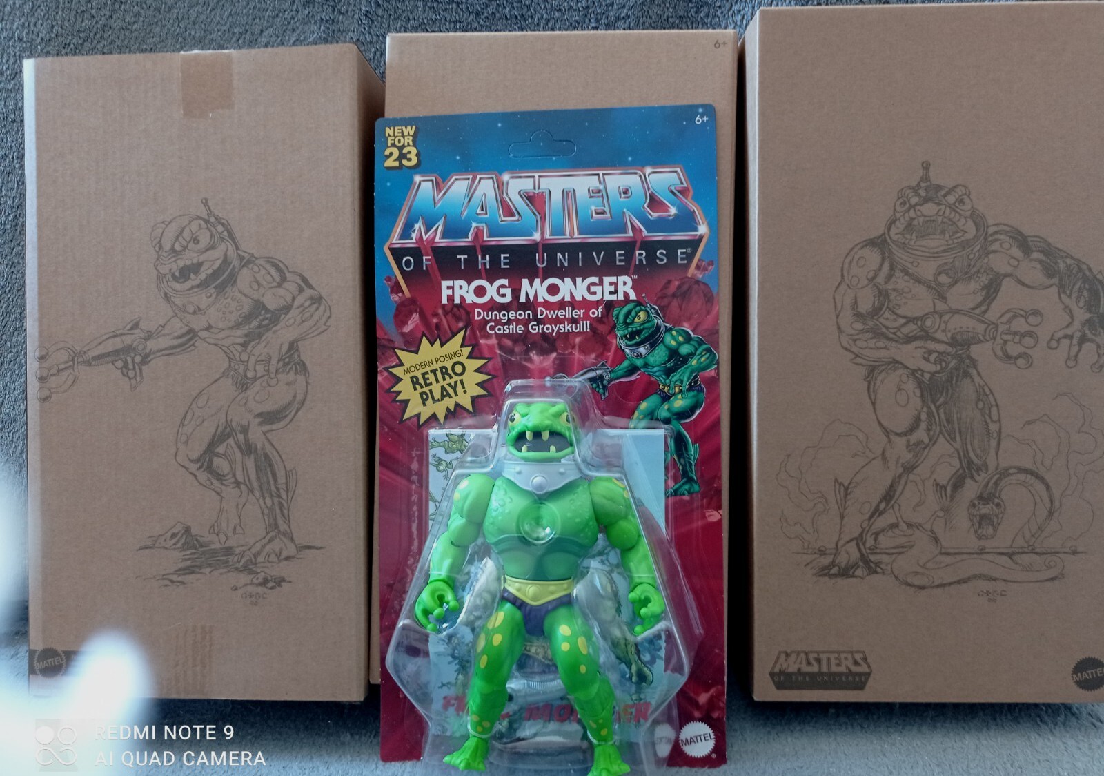 Frog Monger de Masters of the Universe Origins par Mattel jouet vintage neuf sous blister