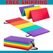 New-Bounce Tumbling Mat for Kids - Gymnastics Mat - Folding Exercise Tumble Mat