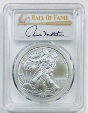 2020-(P) $1 Silver Eagle PCGS MS70 Emergency Issue FDI HOF Paul Molitor Pop 25