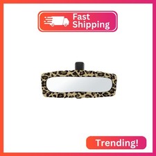 Huisefor Leopard Print Car Rearview Mirror Cover Fashion Car Mirror Accessories