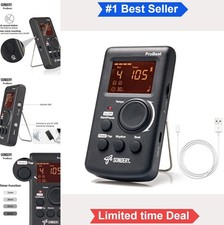 Digital Metronome Rechargeable Vocal Counting Color Screen 40-208 BPM Tap Tempo
