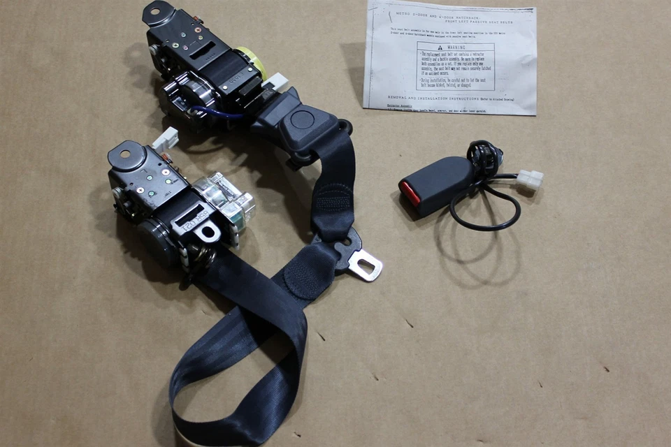 Retractor de cinturón de seguridad para conductor Chevy Sprint Pontiac Firefly 91 91172017 azul nuevo de lote original Foto 2 de 4