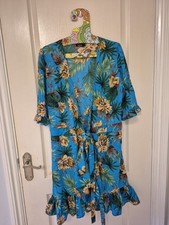 BOOHOO Floral Print Woven Belted Kimono - UK14