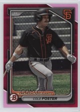 2024 Bowman Prospects Fuchsia Border 30/299 Cole Foster #BP-83 10u3