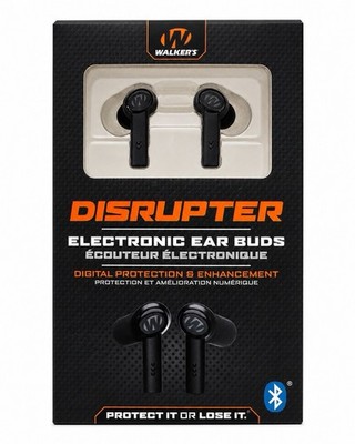 Walker's Disrupter Noise Canceling Bluetooth Ear Buds 24 dB NRR-Black  GWP-DSRPT