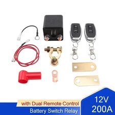 12V200A Remote Control Battery Disconnect Switch Battery Switch Relay Anti-Theft