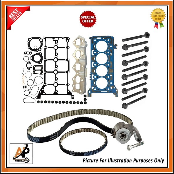 FüR Ford Transit Nach Maß 2.0 Ecoblue Zahnriemen Set & Pumpe GüRtel+Kopfdichtung-image