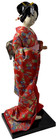 OBO💫🎌🌸 Large 15.5" JAPANESE GEISHA DOLL RED KIMONO DISPLAY FIGURE ON STAND🌸 — photo 4
