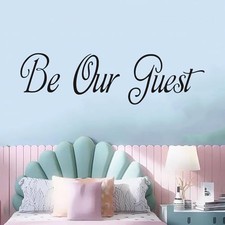 Inspirational Quotes Family Wall Stickers: Home Living Room Small Be Our Guest