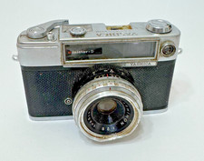 Vintage 1970s Yashica Minister-D Black Silver Rangefinder Camera No Flash Shoe