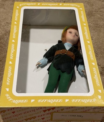 Vintage Effanbee Disney Peter Pan Doll W Box  #1197 Eyes Open Close