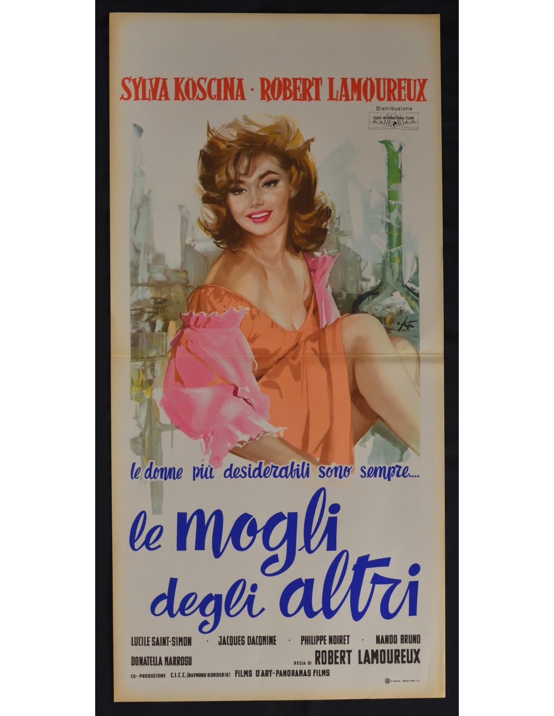 Locandina originale film Le mogli degli altri (1960) - Regia di Robert Lamoureux