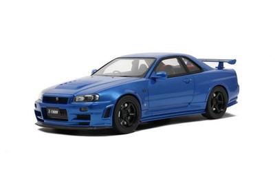 NISSAN SKYLINE NISMO GT-R R34 Z-TUNE BLAU 1:12
