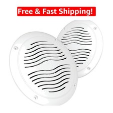 Waterproof 5-Inch Speakers for Marine & RV - Wall Mountable, Durable Design